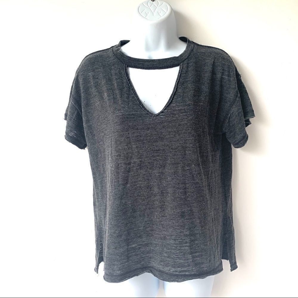 🎃LUCKY SUPER SOFT CHARCOAL GREY COTTON TEE … - Picture 1 of 6